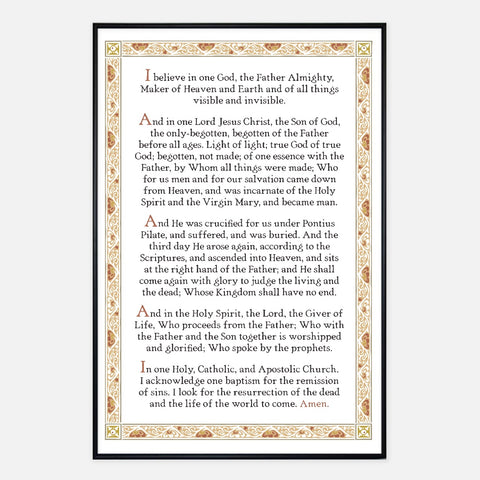 Nicene Creed Poster Print—Maker Translation