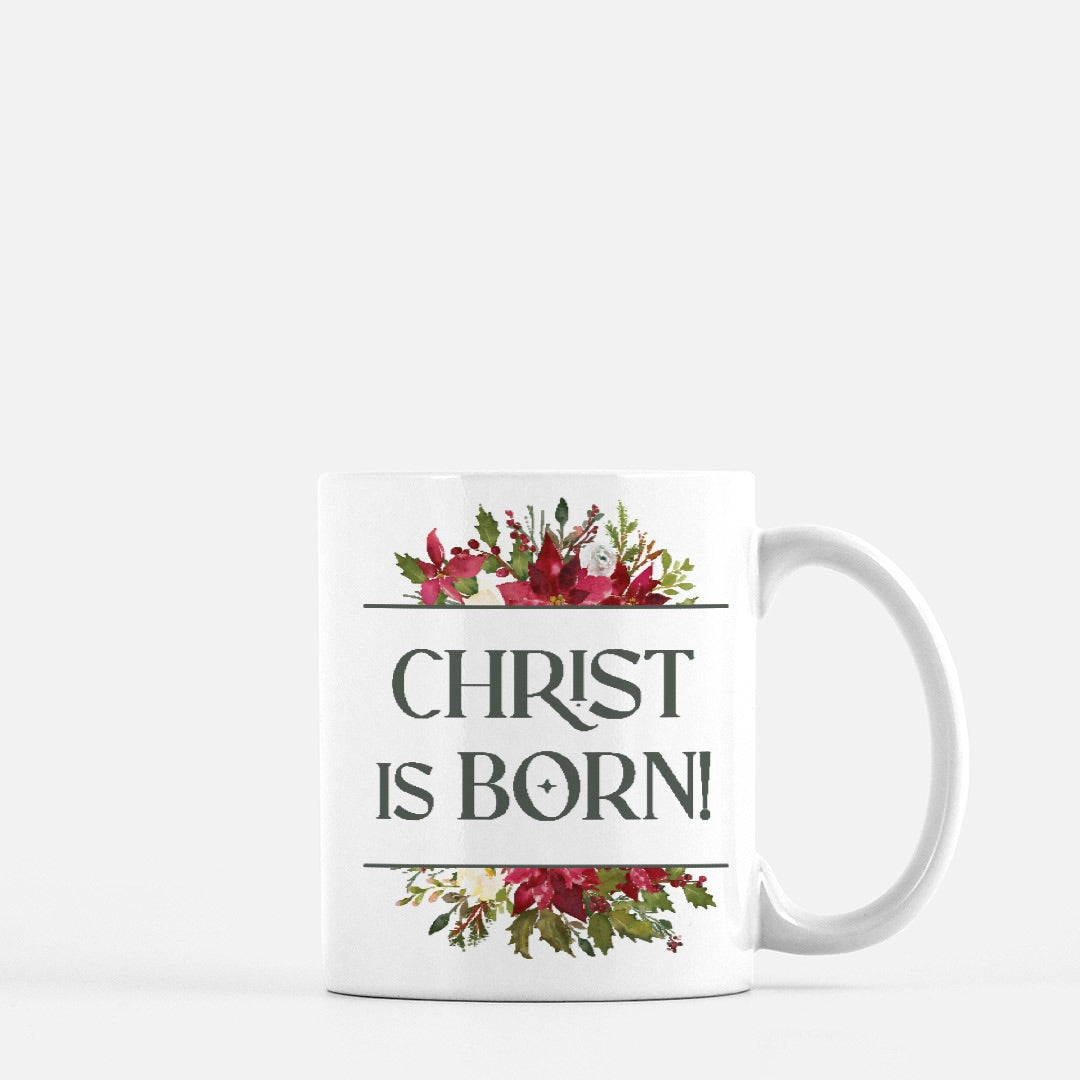 Christ is Born Mug | Holly