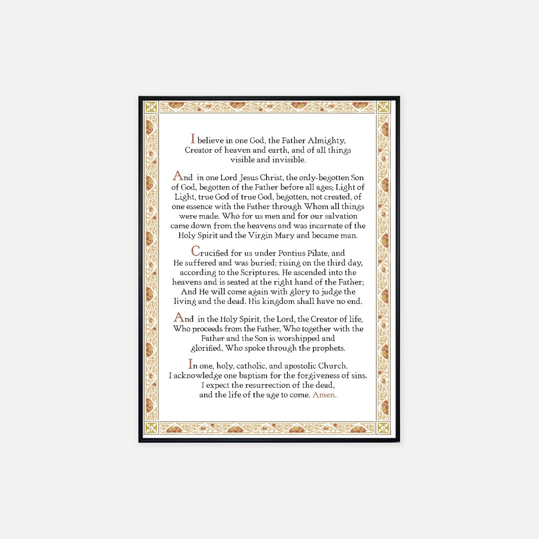 Nicene Creed Mini Poster Print—Creator Translation