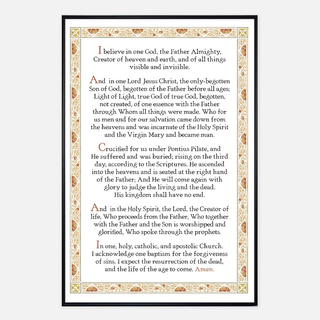 Nicene Creed Poster Print—Creator Translation