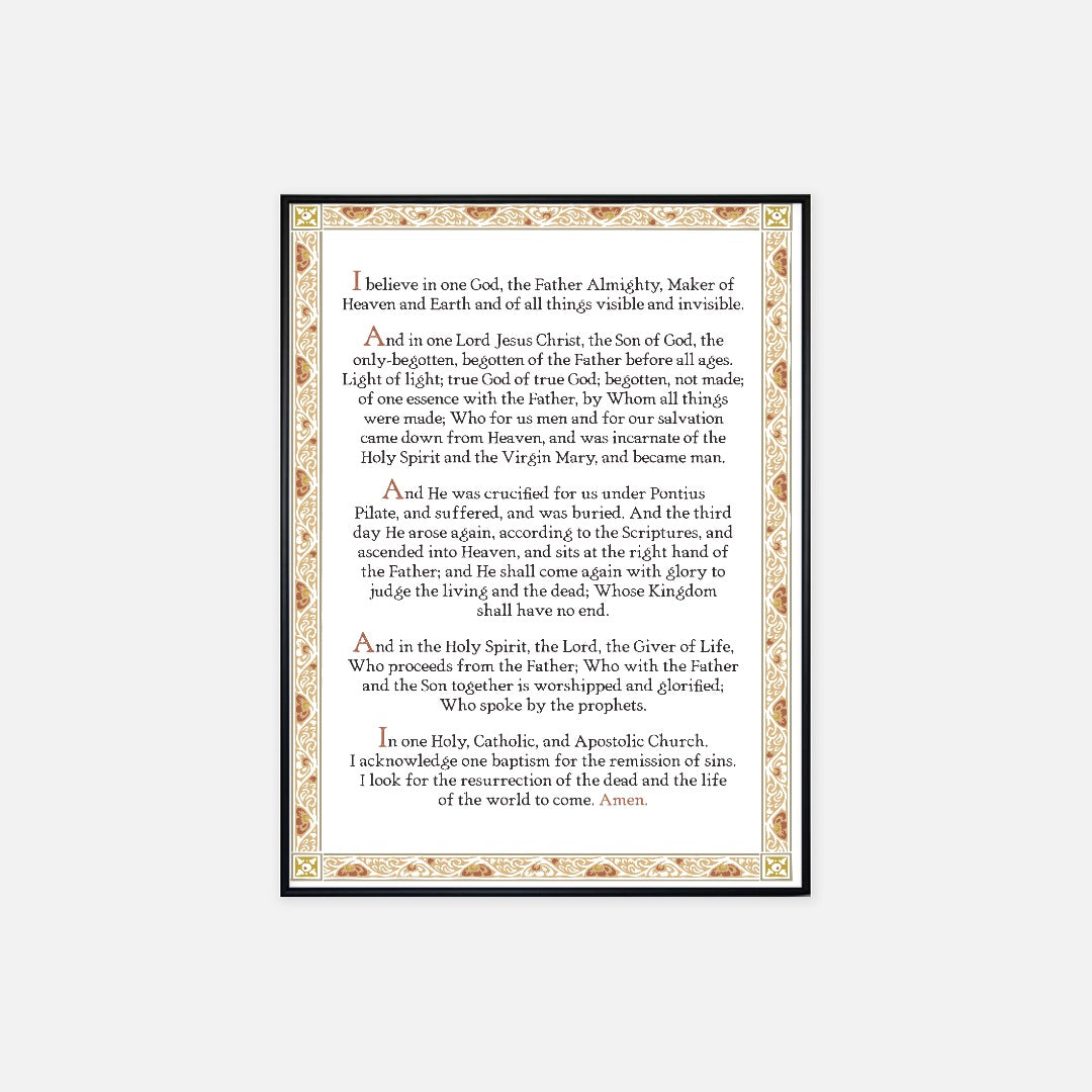 Nicene Creed Mini Poster Print—Maker Translation