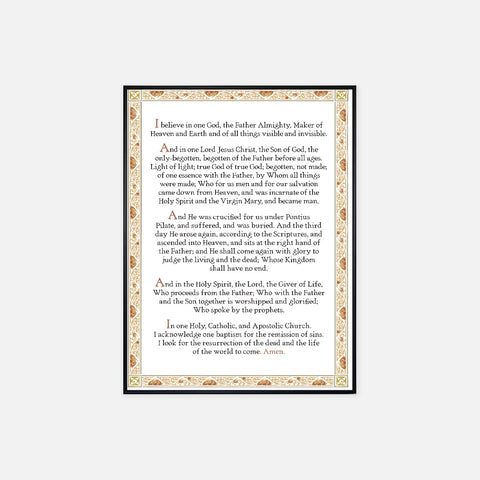 Nicene Creed Mini Poster Print—Maker Translation