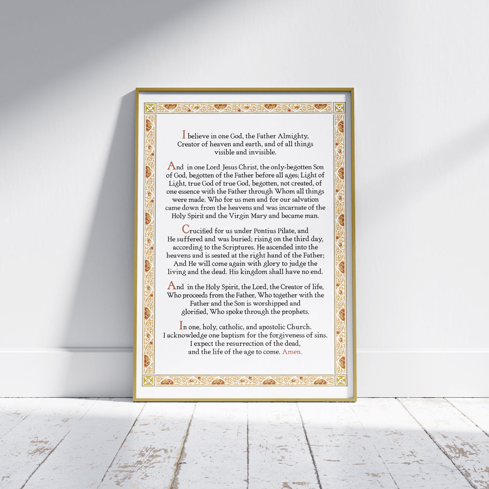 Nicene Creed Mini Poster Print—Creator Translation