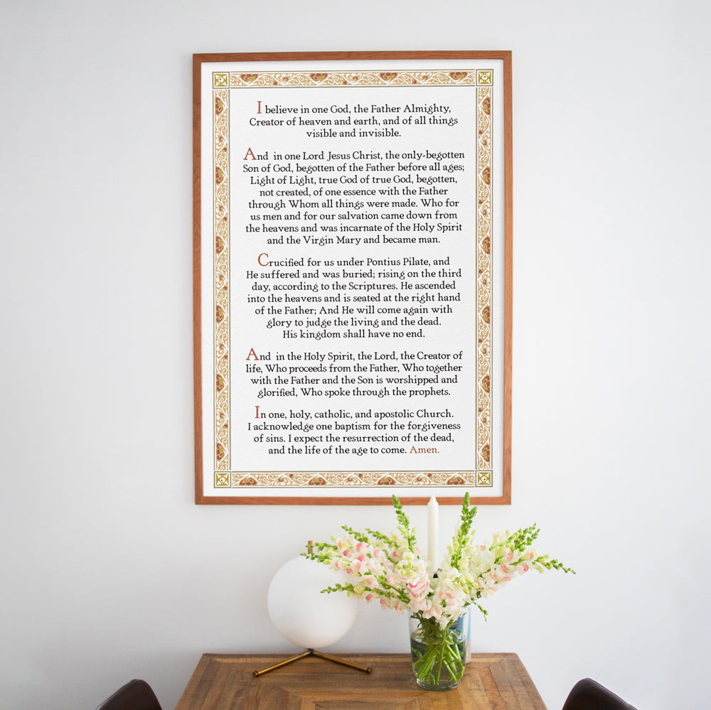 Nicene Creed Poster Print—Creator Translation