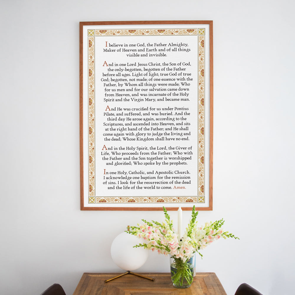 Nicene Creed Poster Print—Maker Translation