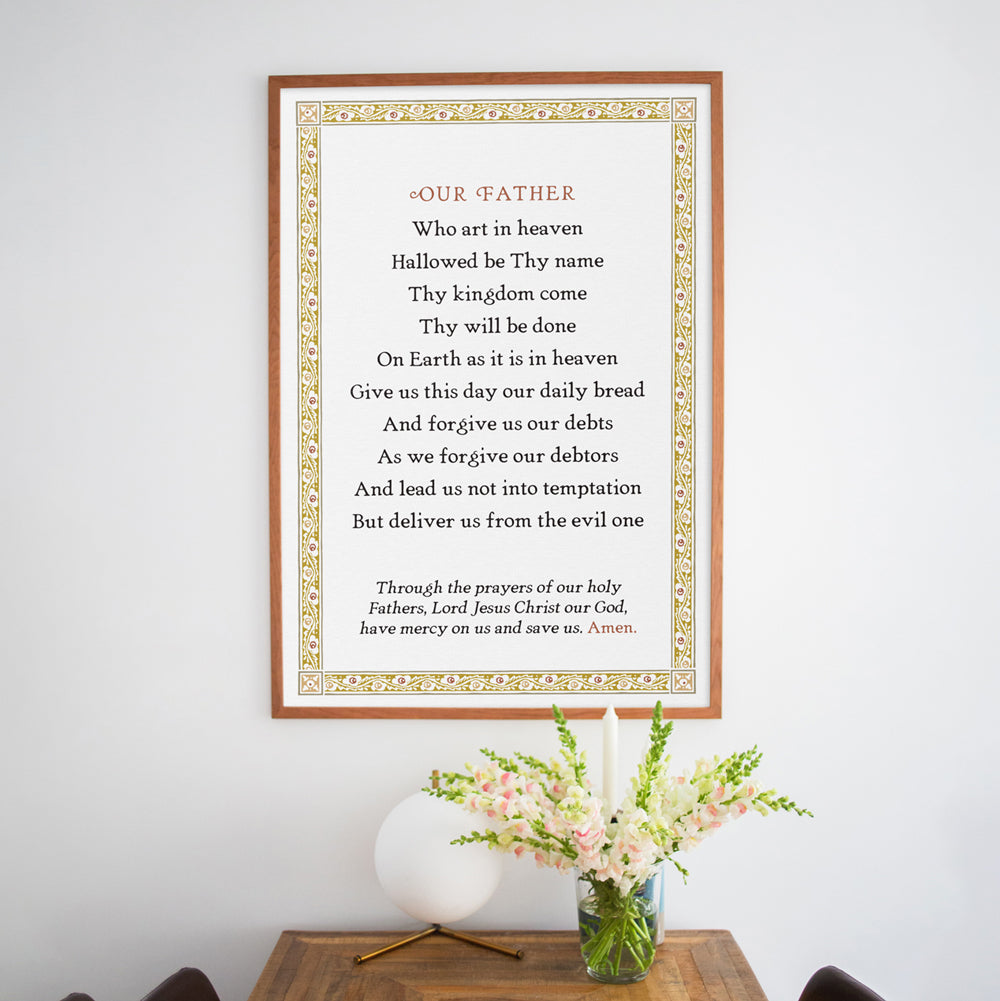Lord's Prayer Poster Print—Debtors Translation
