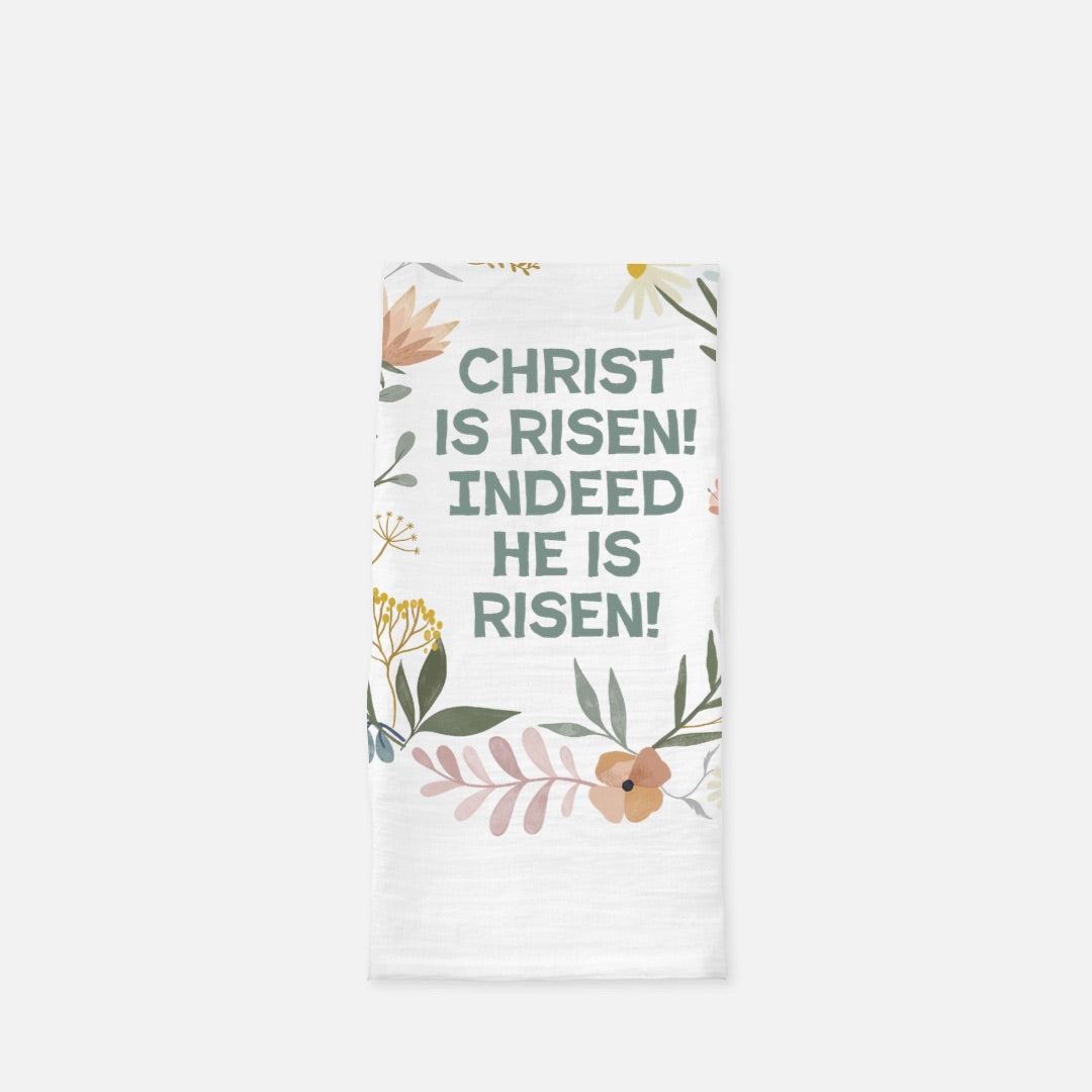 Christ is Risen! Pascha Tea Towel